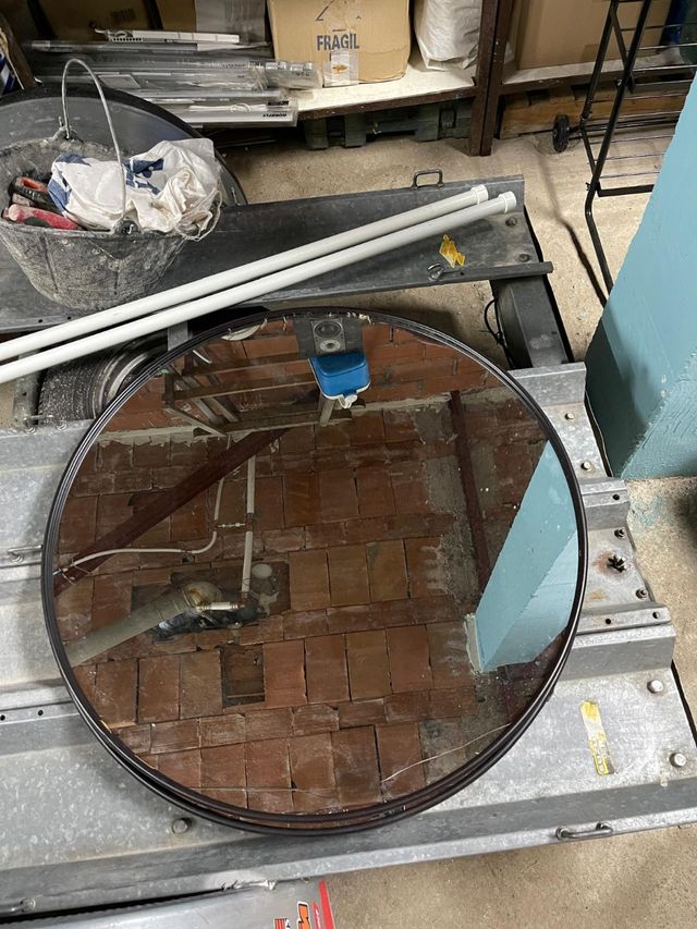 Espejo Redondo Negro 81cm