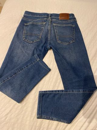 Pantalón Hollister Skinny W29 L30 Azul