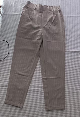 Pantalón gris rayas S