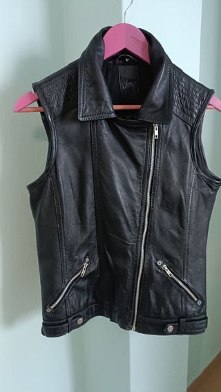 Chaleco de cuero Gipsy Talla M