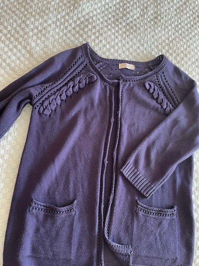 Jersey Cortefiel punto morado