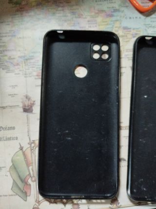 2 Fundas Xiaomi Redmi 9c Coche Deportivo y Negra.