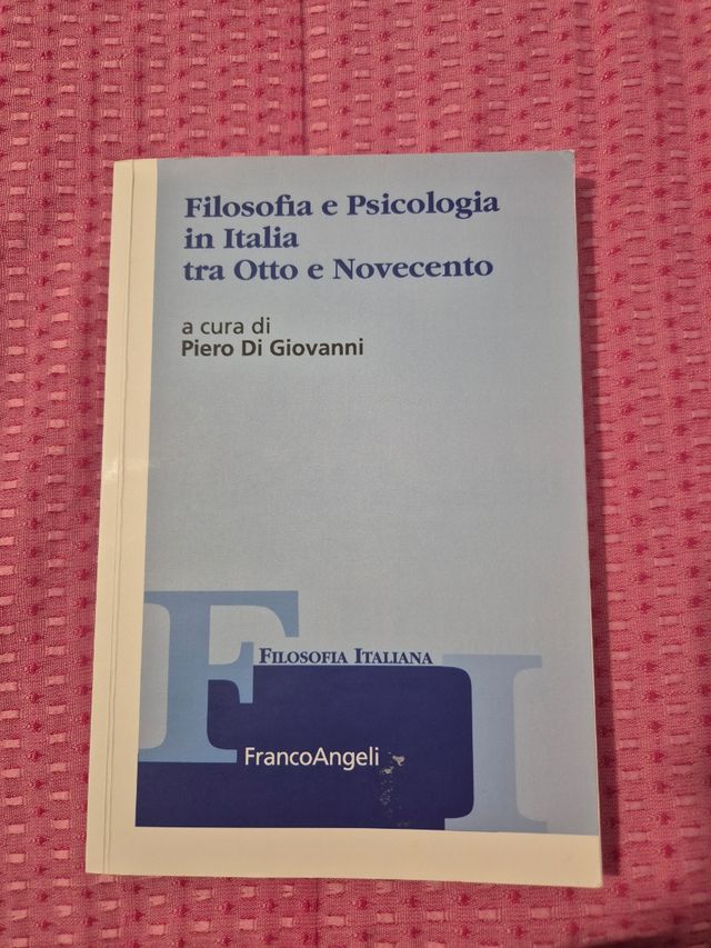 Filosofia E Psicologia In Italia Tra OttoNovecento