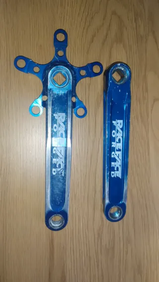 Bielas Race Face Azul Anodizadas