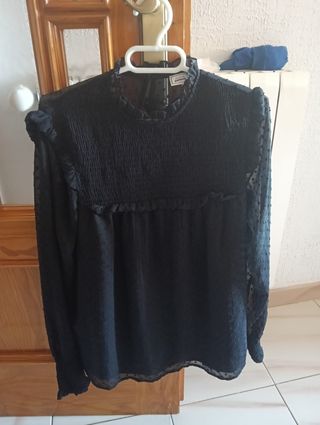 Blusa negra mujer