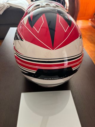 Casco Moto Enduro SINISALO Rojo/Blanco