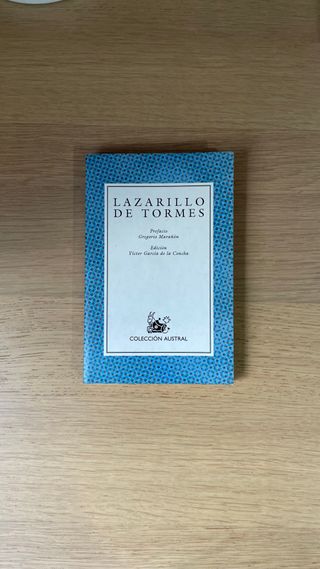 Libro “Lazarillo de Tormes” - colección Austral