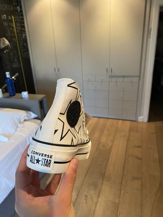 Zapatos Converse plataforma estrellas talla 38