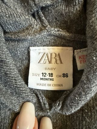 Maglione Zara 12/18 mesi Grigio