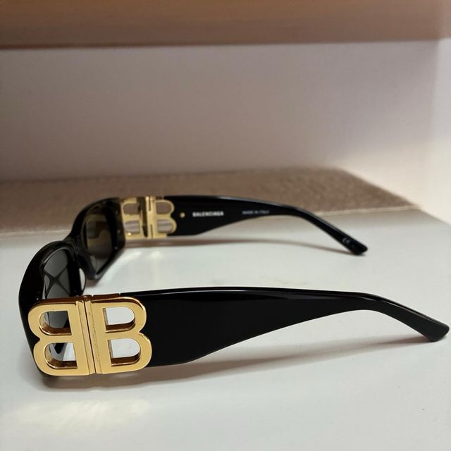 Gafas de Sol Balenciaga Negras y Doradas