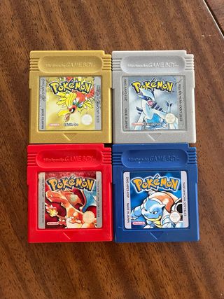 4 Pokémon Game Boy 100% Originales, PILA NUEVA