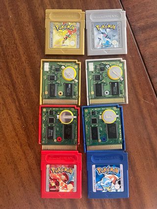 4 Pokémon Game Boy 100% Originales, PILA NUEVA