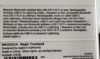 Apple Magic Trackpad Nuevo. A1535