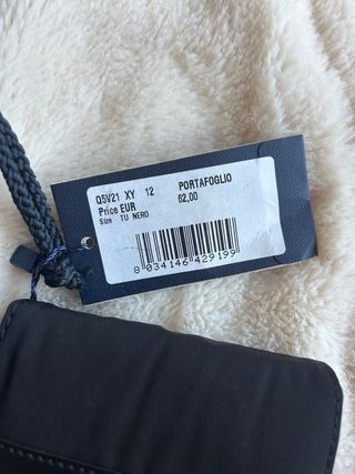 Cartera Armani Jeans Negra con Logo AJ