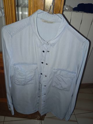Camisa vaquera mujer azul