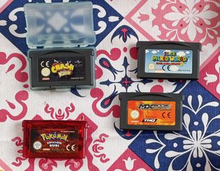 Lote 4 Juegos Game Boy Advance: Pokémon, Crash, Ma