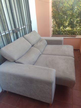 Sofá modular beige 2 plazas anchas