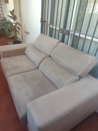 Sofá modular beige 2 plazas anchas