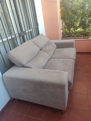 Sofá modular beige 2 plazas anchas