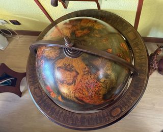 Mueble Bar Globo Terráqueo Mapa Mundi