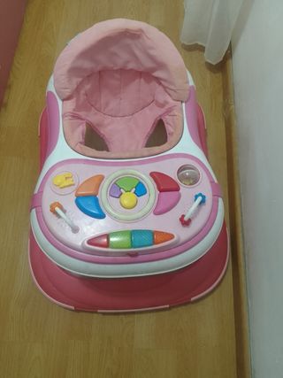 Andador para bebé niña rosa
