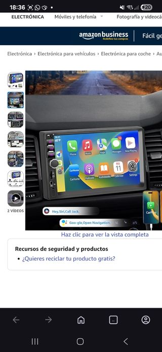 Radio Coche Pantalla 7 2DIN 45Wx4