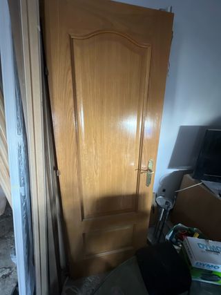 Puerta de paso derecha madera