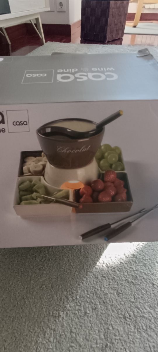 Juego Fondue Cerámica 10 Piezas