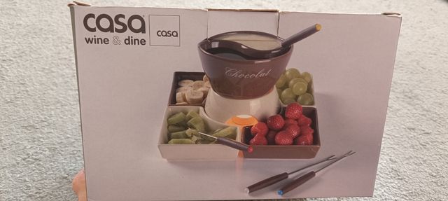 Juego Fondue Cerámica 10 Piezas