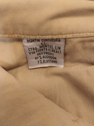 Pantalón largo beige hombre