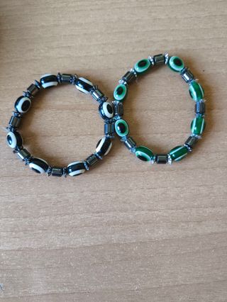 Pulseras Ojo Turco Negro y Verde