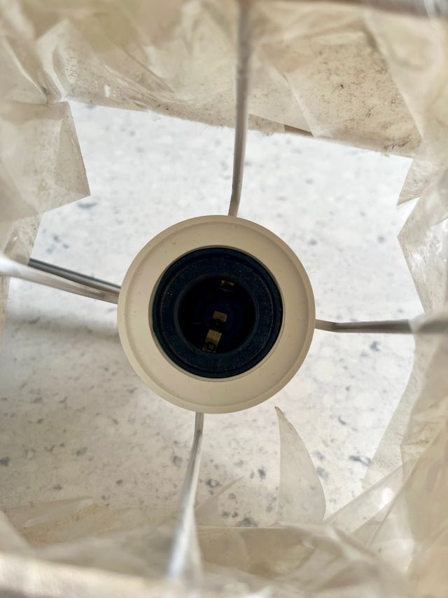 Lámpara de pared moderna tela y metal