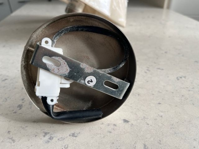 Lámpara de pared moderna tela y metal