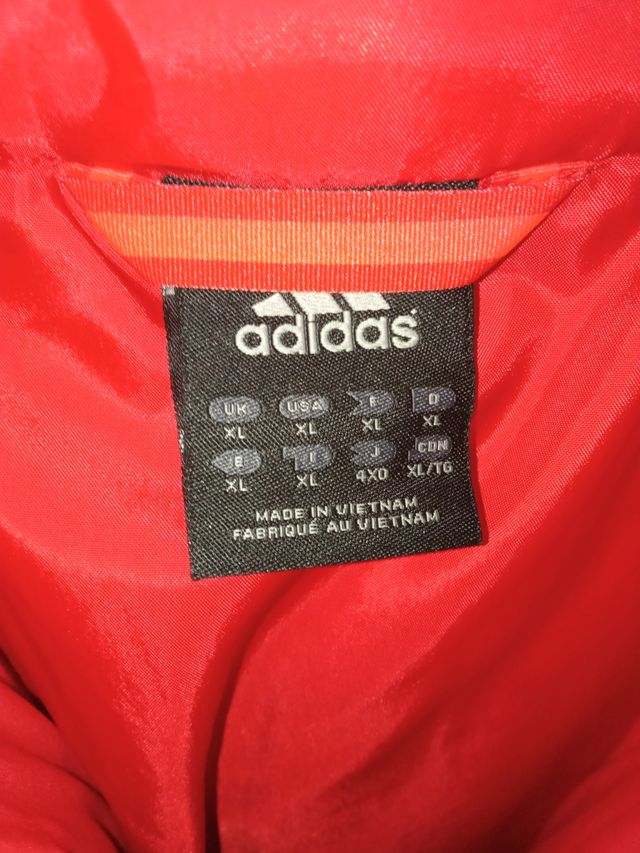Chaqueta Adidas Hombre Roja Talla XL