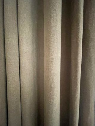 Cortinas de lino color chocolate