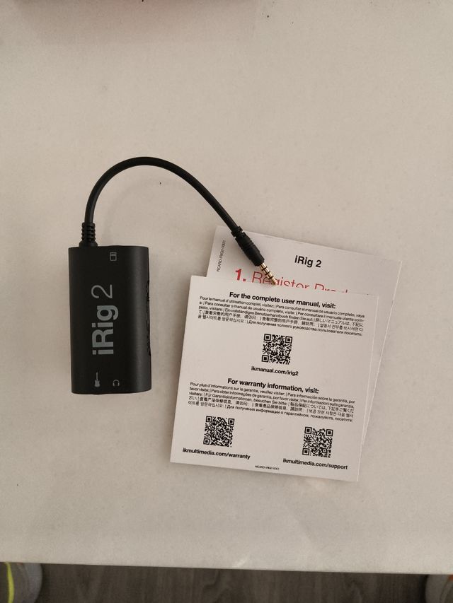 IK Multimedia iRig 2 Interfaz Guitarra Móvil