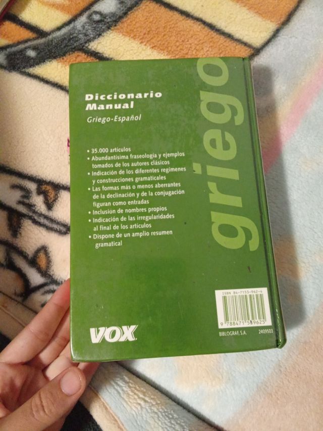 diccionario  español _ griego 