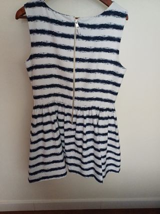 Vestido Pedro Del Hierro Rayas Azul Blanco