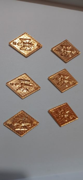 6 Rombos Policía Armada Dorados