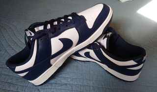 Nike Dunk Low Retro Zapatillas Azul Blanco