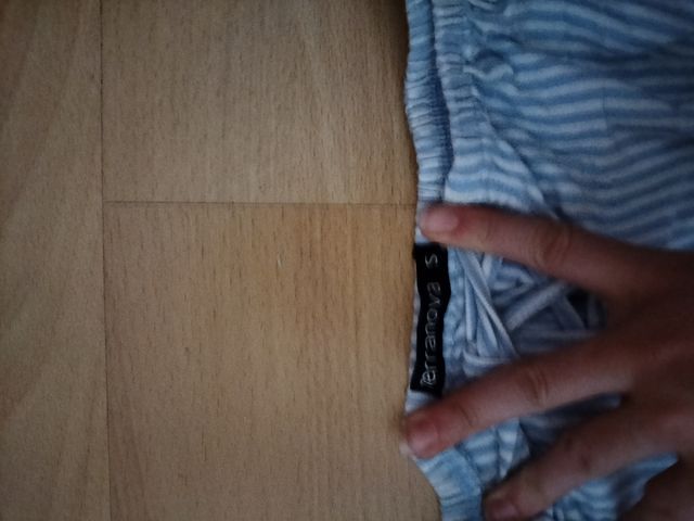 Camiseta rayas manga corta escote pico