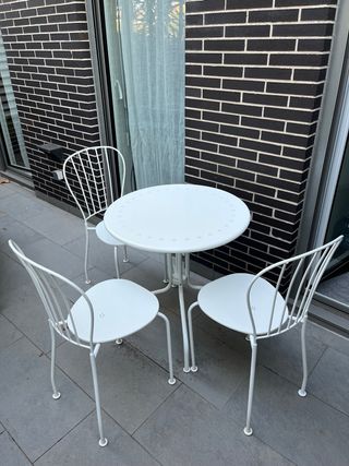 Conjunto Mesa y Sillas Jardín IKEA LÄCKÖ