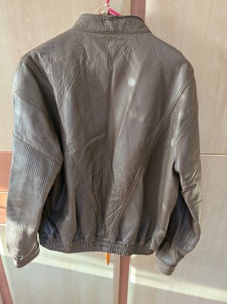 Cazadora de piel para hombre