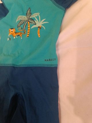 Bañador niño Nabaiji azul y verde
