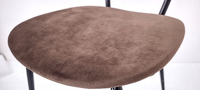 Sedie vintage anni '50 vellutino marrone