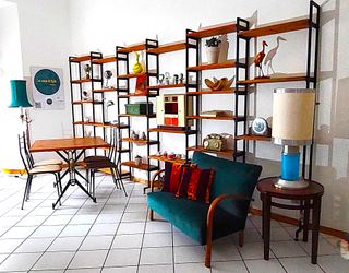 Sedie vintage anni '50 vellutino marrone
