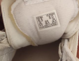 Vans talla 38.5 sk8-hi Beige/Blanco