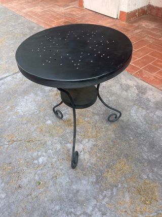 Mesa Terraza Metálica Negra