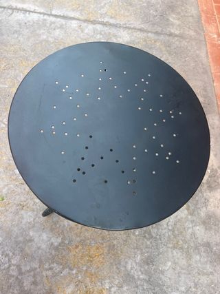Mesa Terraza Metálica Negra