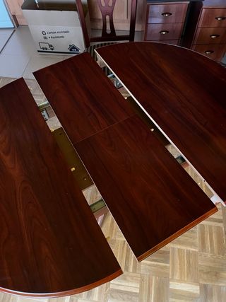 Mesa madera extensible + 6 Sillas